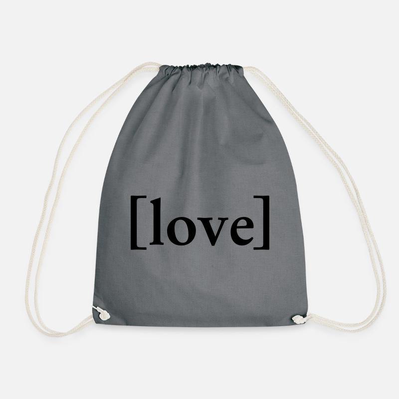 LOVE - Turnbeutel - Grau