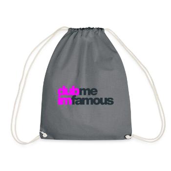 DUB ME I'M FAMOUS - Turnbeutel - Grau - Vorne