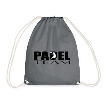 Padel Mannschaft - Turnbeutel - Grau - Vorne