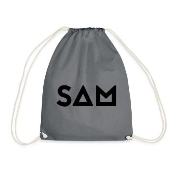 First name Samuel - Drawstring Bag - grey - Front