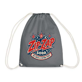 Zip-Zap Retro Soda - Turnbeutel - Grau - Vorne