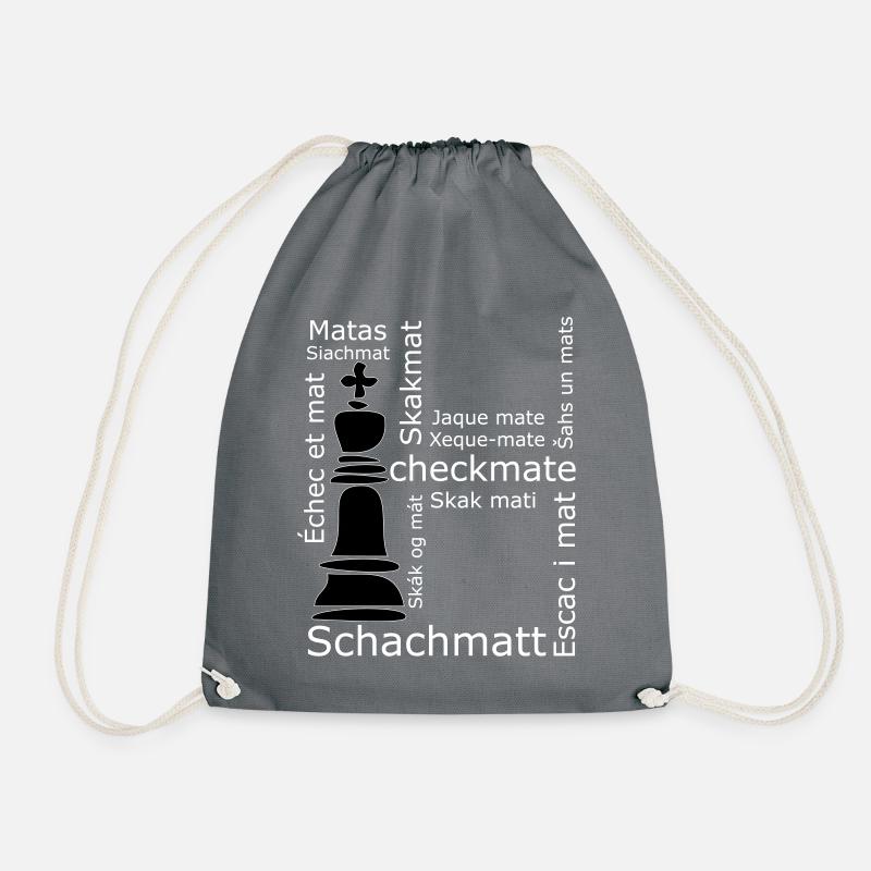 Schachmatt - Turnbeutel - Grau