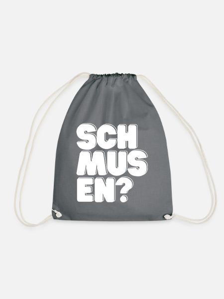 Schmusen? - Turnbeutel - Grau