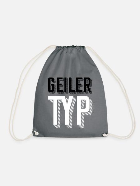 Geiler Typ - Turnbeutel - Grau