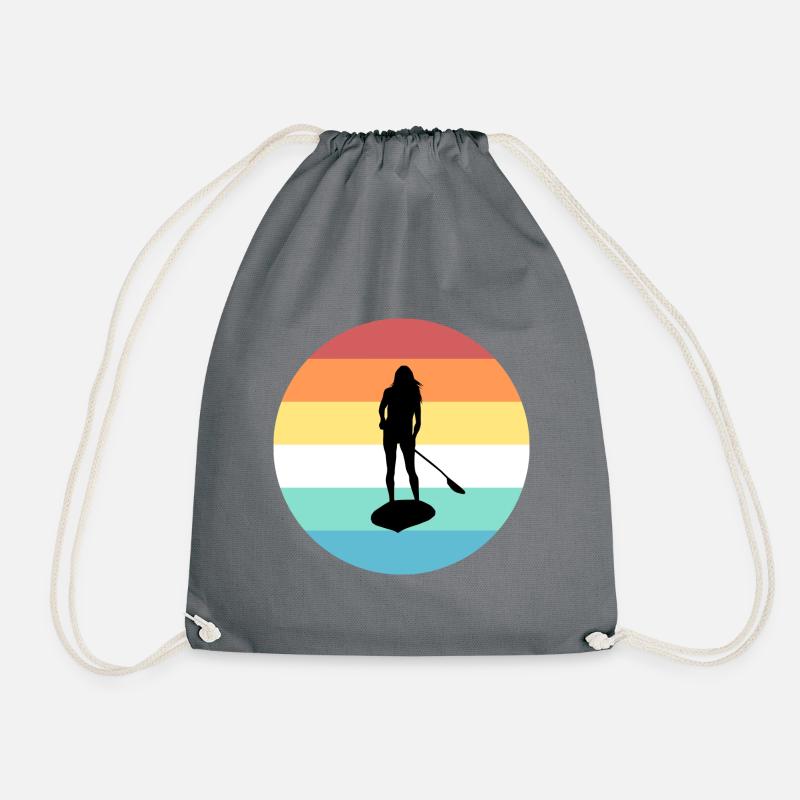 Stand Up Paddle - Turnbeutel - Grau