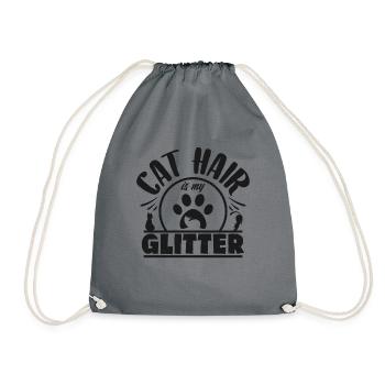 chat - Sac de sport léger - gris - Devant