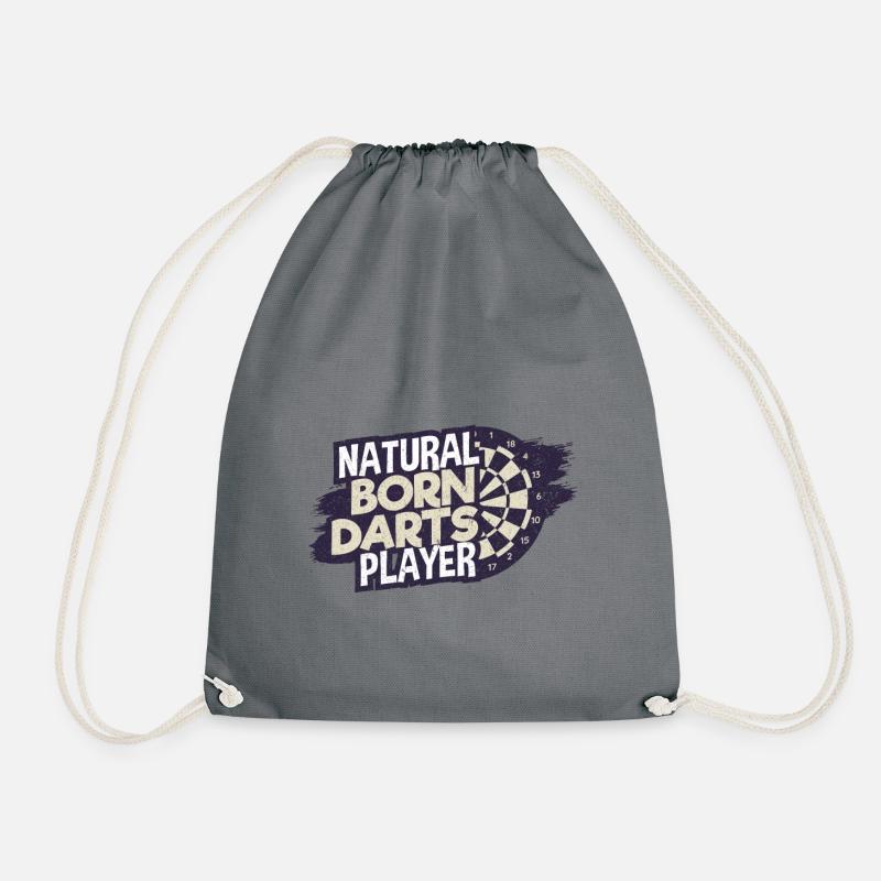darts - Drawstring Bag - grey