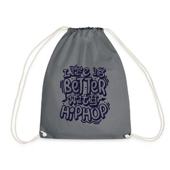 Hip hop - Sac de sport léger - gris - Devant
