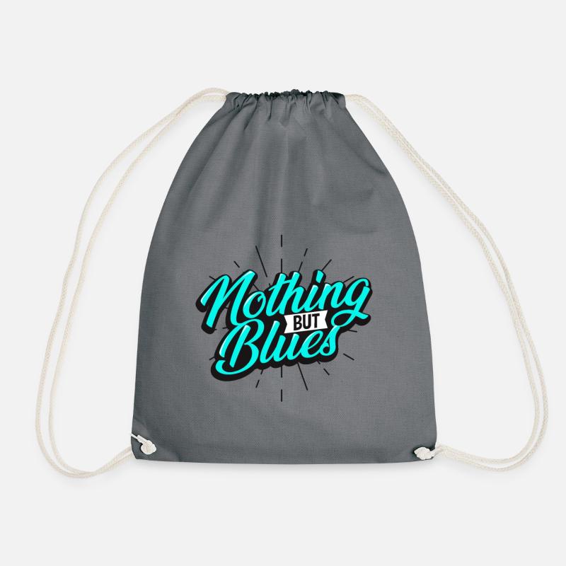 Blues music - Drawstring Bag - grey