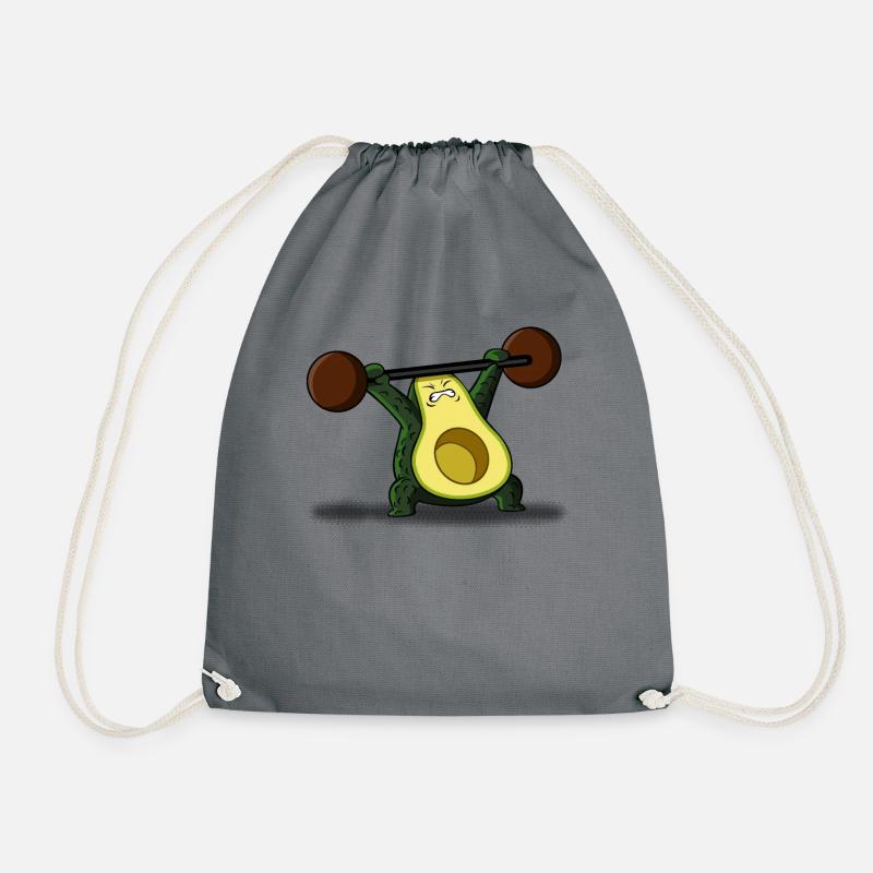 Avocado lifting bones - Drawstring Bag - grey