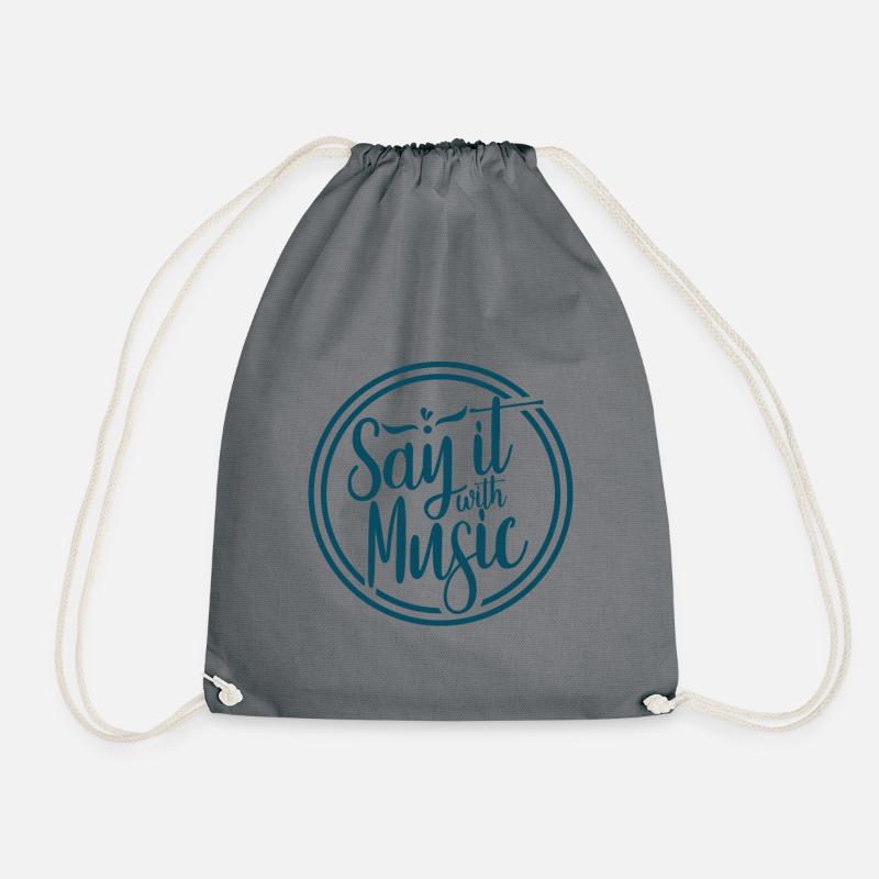 Musik - Turnbeutel - Grau