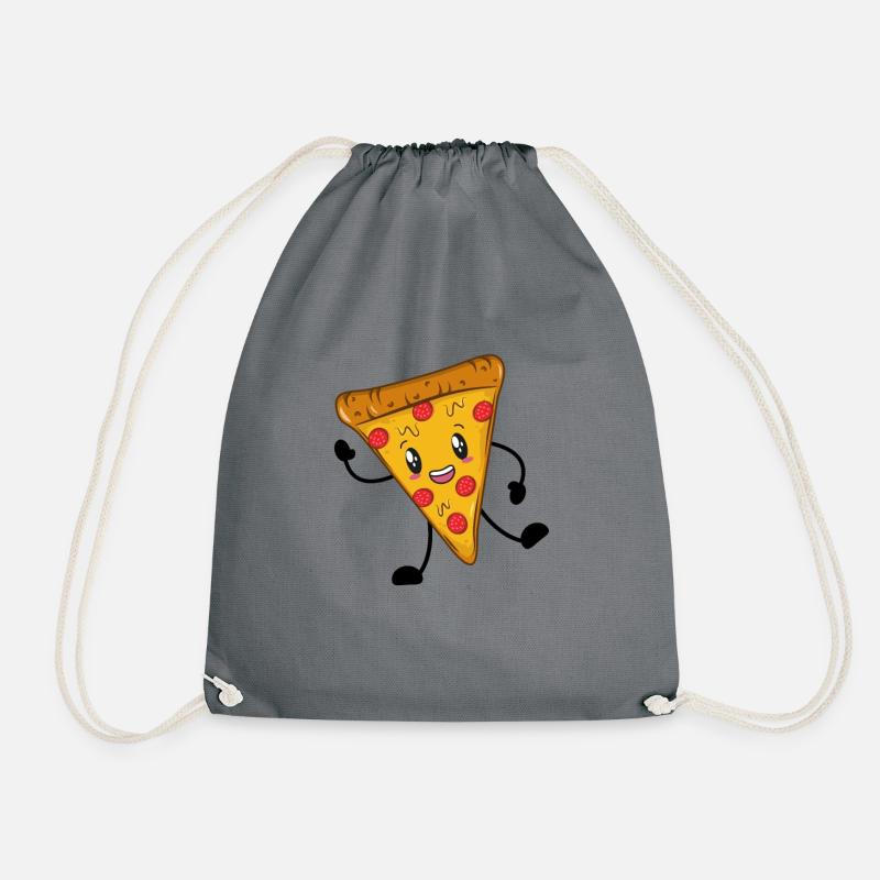 Pizza - Turnbeutel - Grau