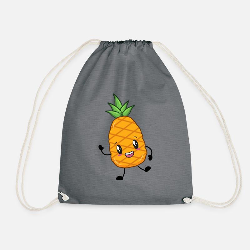 Ananas - Turnbeutel - Grau