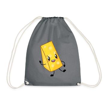 fromage - Sac de sport léger - gris - Devant