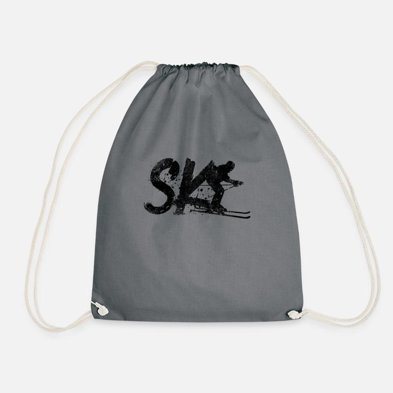 Ski - Turnbeutel - Grau