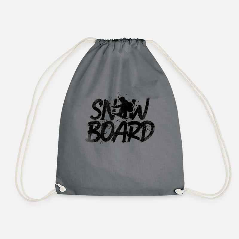 Snowboard - Turnbeutel - Grau