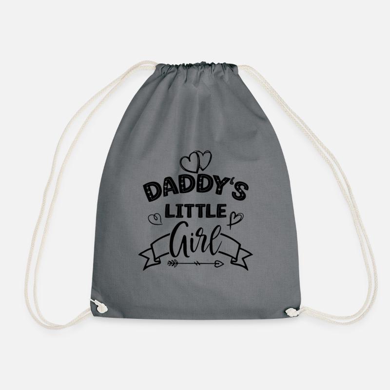 Papas kleines Mädchen - Vatertag Papa - Turnbeutel - Grau