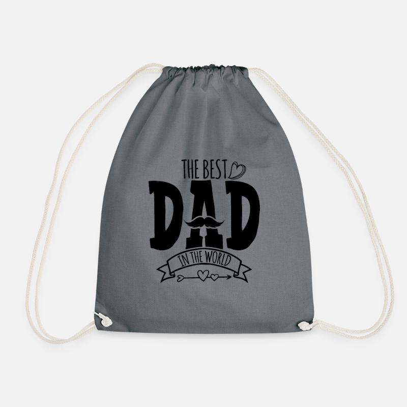 Vatertag Geschenk Bester Papa - Turnbeutel - Grau