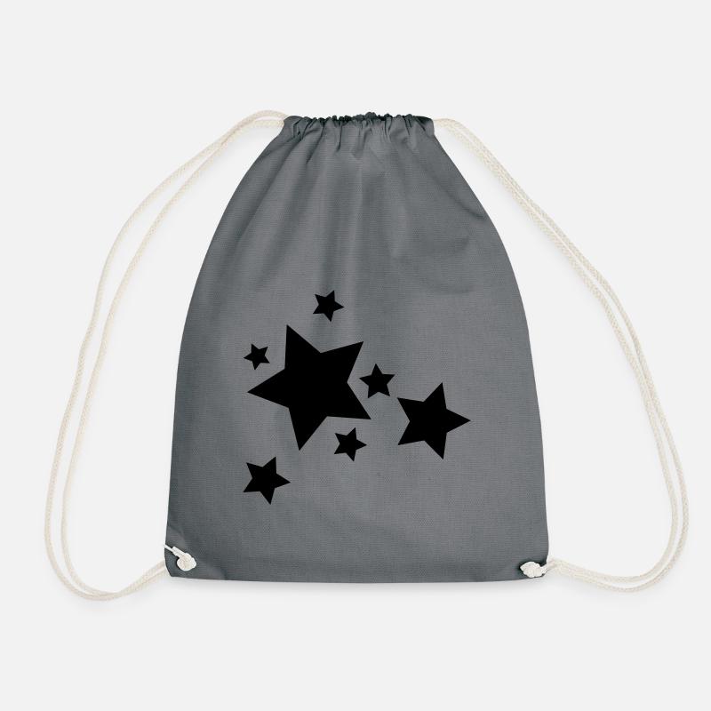 Star1 - Drawstring Bag - grey
