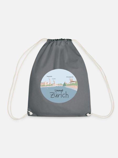 Zürich - Limmatblick - Turnbeutel - Grau