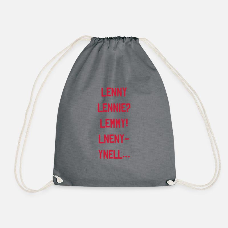 Lenny Lennie! Red Dead Redemption shirt - Drawstring Bag - grey