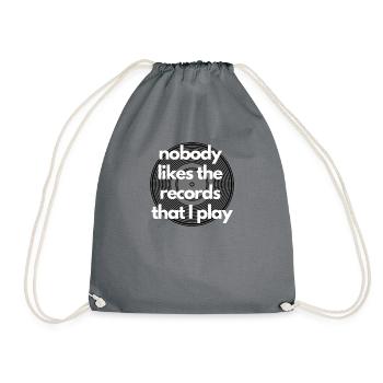 Personne n'aime les disques que je joue - Gift - Sac de sport léger - gris - Devant