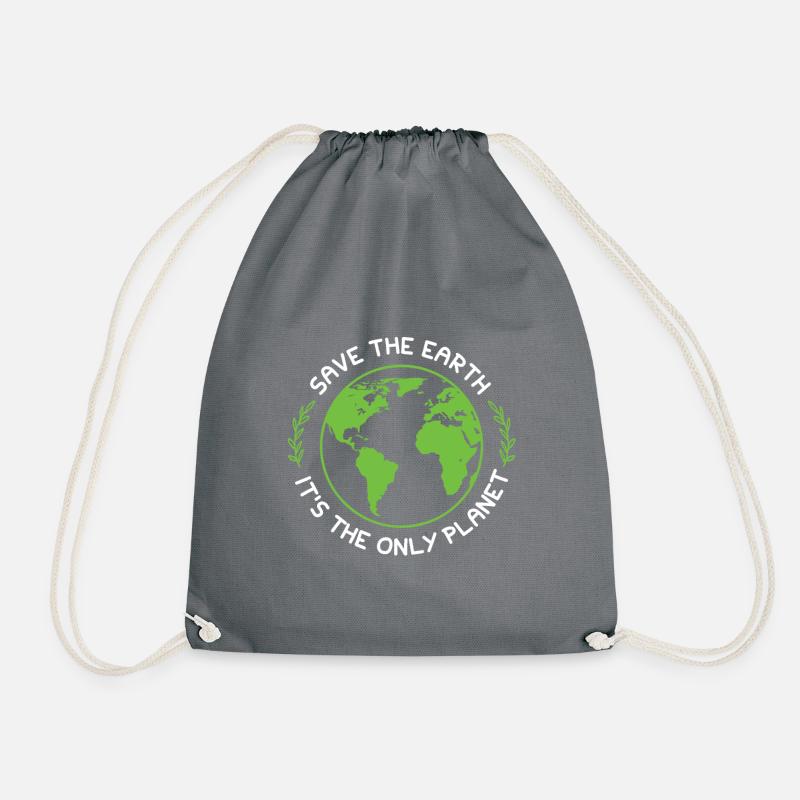 Klimaschutz Naturschutz - Turnbeutel - Grau