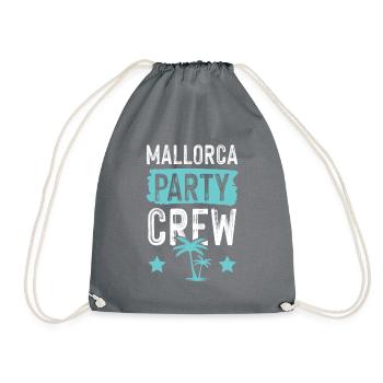 Mallorca Party Crew Beach - Drawstring Bag - grey - Front