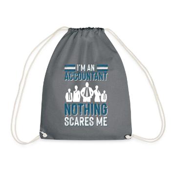 accountant buchhalter - Turnbeutel - Grau - Vorne