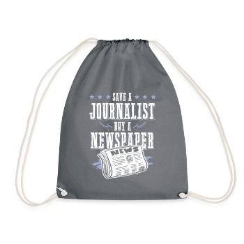 journalist zeitung - Sac de sport léger - gris - Devant