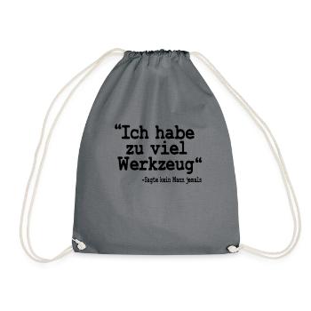 Werkzeug Zitat Handwerker Vatertag Geschenk Papa - Sac de sport léger - gris - Devant