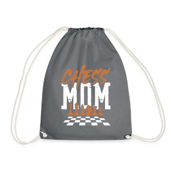 mama mom schach - Turnbeutel - Grau - Vorne