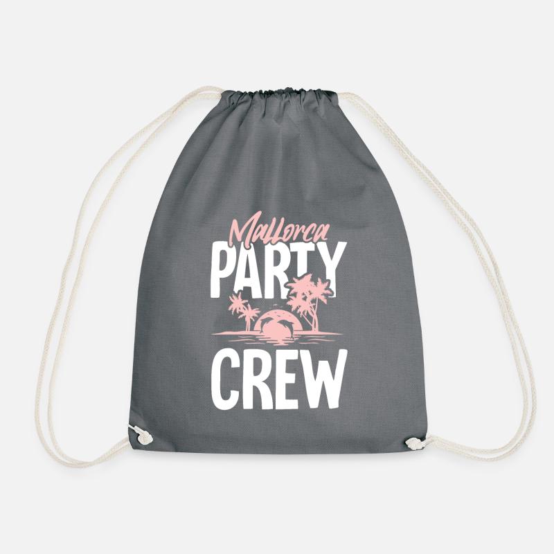 Mallorca Party Crew - Turnbeutel - Grau