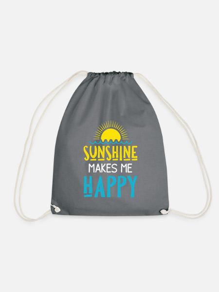 soleil soleil happy - Sac de sport léger - gris