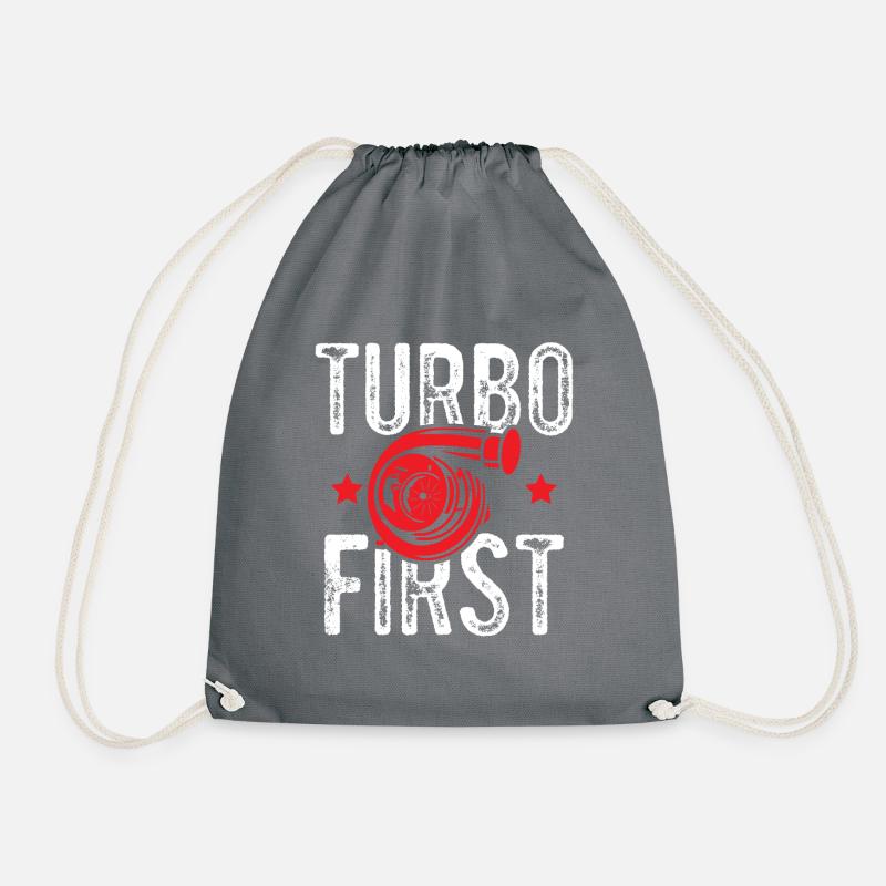 turbo tuning - Turnbeutel - Grau