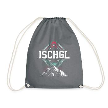 Ischgl Alpen Österreich - Turnbeutel - Grau - Vorne