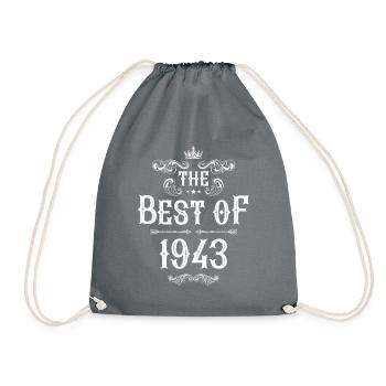 1943 best of - Drawstring Bag - grey - Front