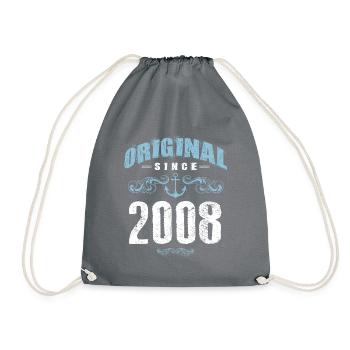 2008 original since - Drawstring Bag - grey - Front