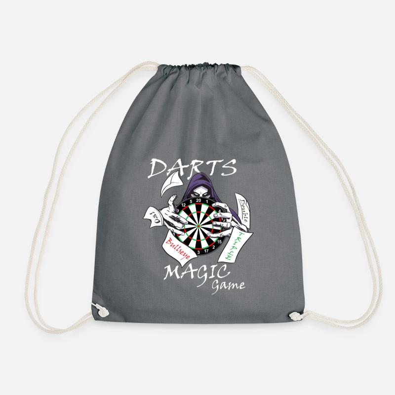 Dart Design im mystischen Style, Dart Magic Game, - Turnbeutel - Grau