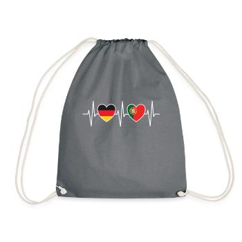Heartbeat heartbeat Allemagne Portugal w 0761 - Sac de sport léger - gris - Devant