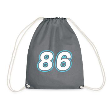 86 number symbol - Drawstring Bag - grey - Front