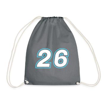 26 nombre symbole - Sac de sport léger - gris - Devant