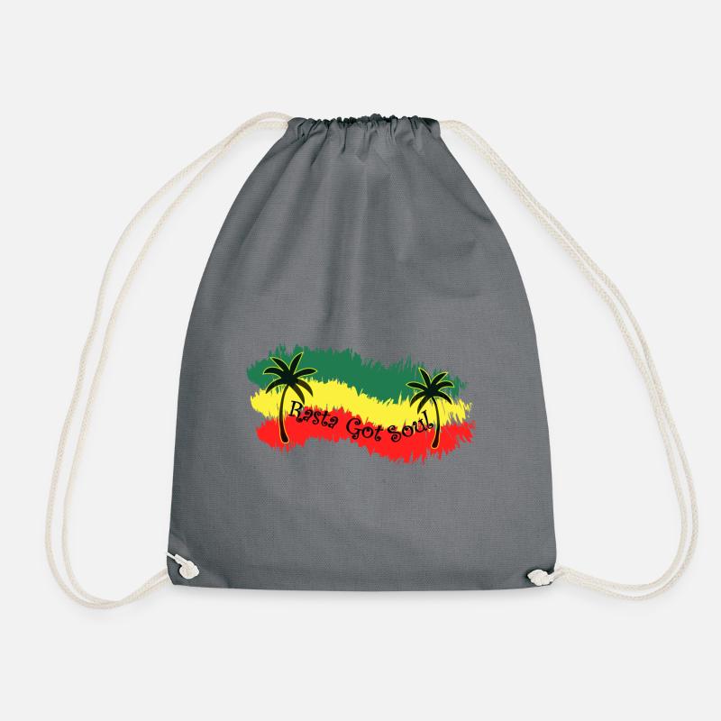 Rasta Got Soul - Drawstring Bag - grey