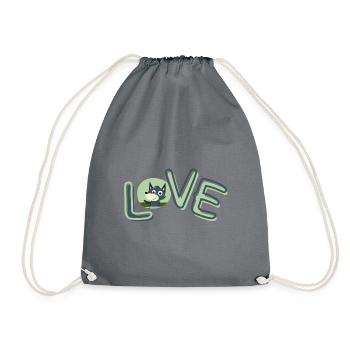love - Turnbeutel - Grau - Vorne