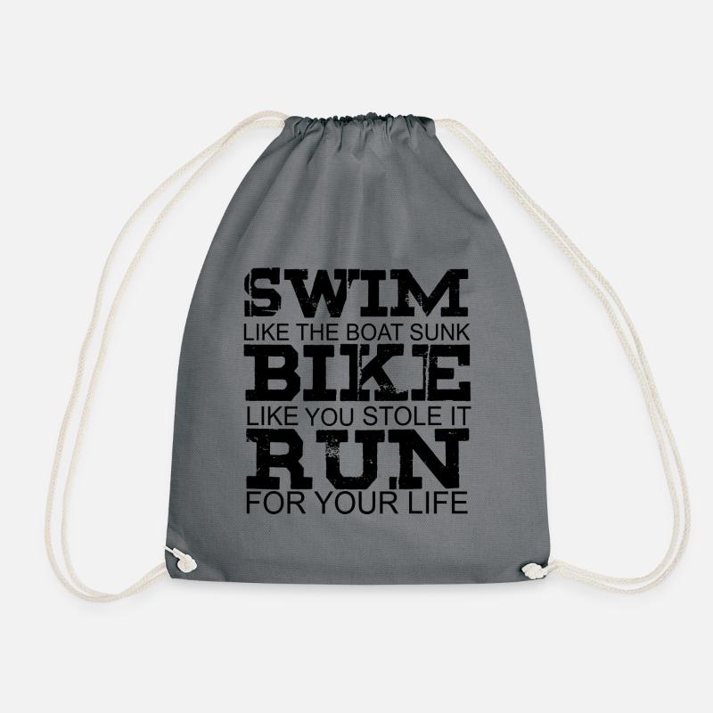 Triathlon - Turnbeutel - Grau