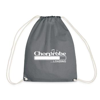 Chorprobe loading - Turnbeutel - Grau - Vorne