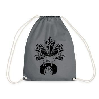 Fromage de chèvre 5 étoiles - Sac de sport léger - gris - Devant