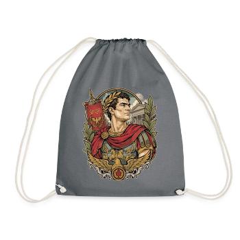 Römischer Kaiser - Turnbeutel - Grau - Vorne