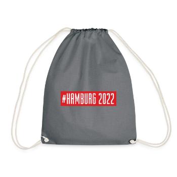 Hamburg 2022 - Turnbeutel - Grau - Vorne