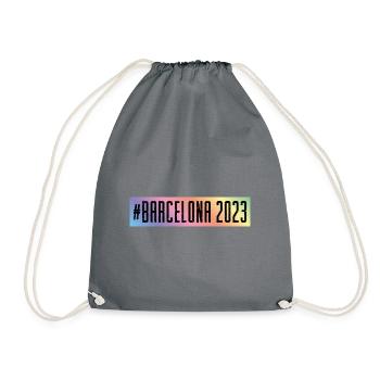 Barcelona 2023 - Turnbeutel - Grau - Vorne